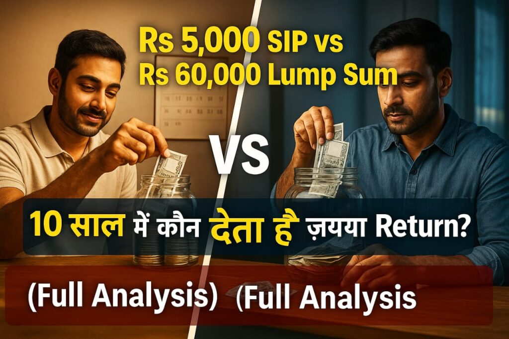 Rs 5,000 SIP vs Rs 60,000 Lump Sum: 10 साल में कौन देता है ज़्यादा Wealth? (Full Analysis)