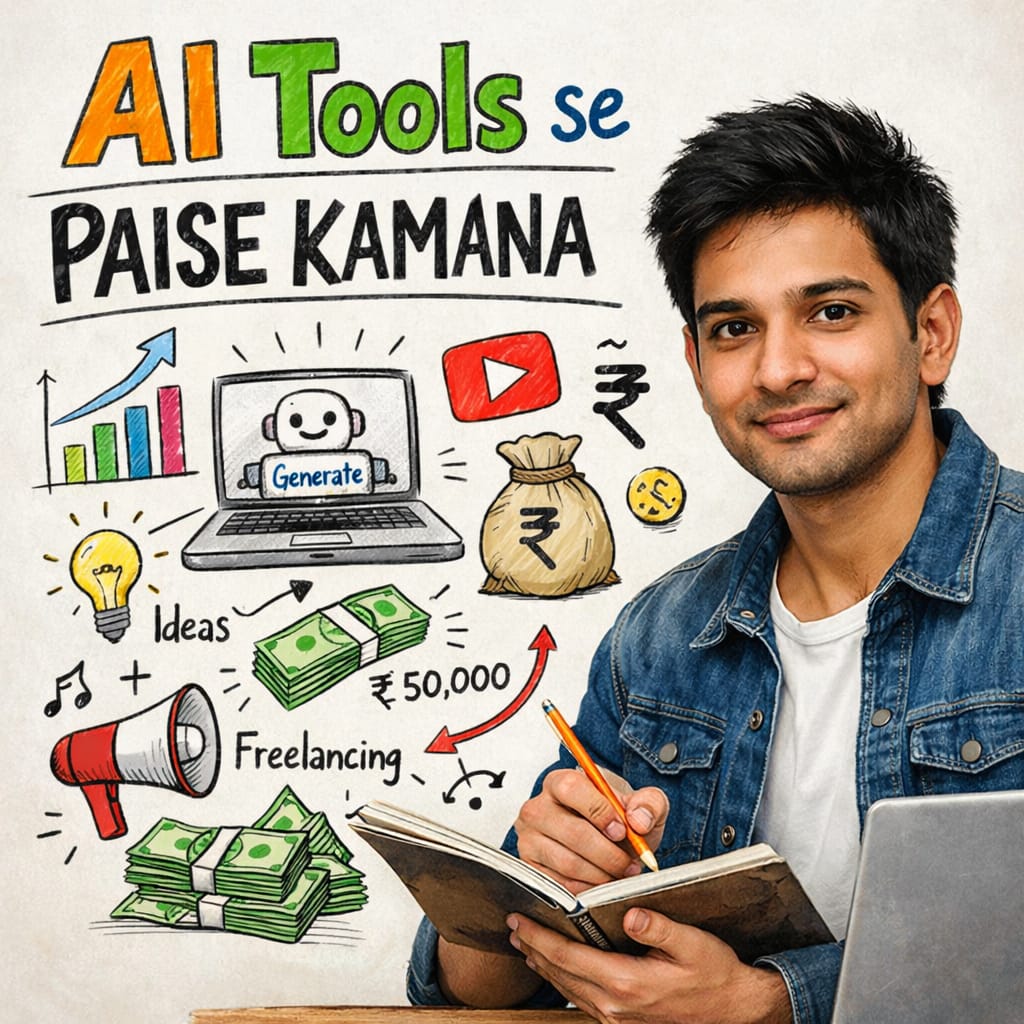 AI Tools Se Online Paise Kamana – 15 Best Tarike (Complete Guide 2026)